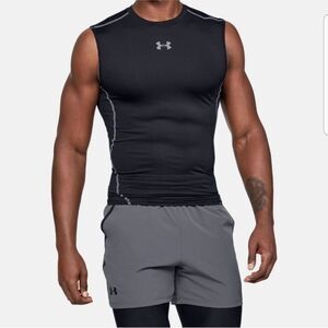 Under Armour Men’s Compression Muscle Tank Dark Gray L.